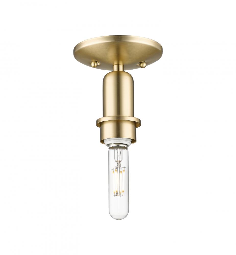 Arcadia - 1 Light - 5 inch - Champagne Bronze - Semi-Flush Mount