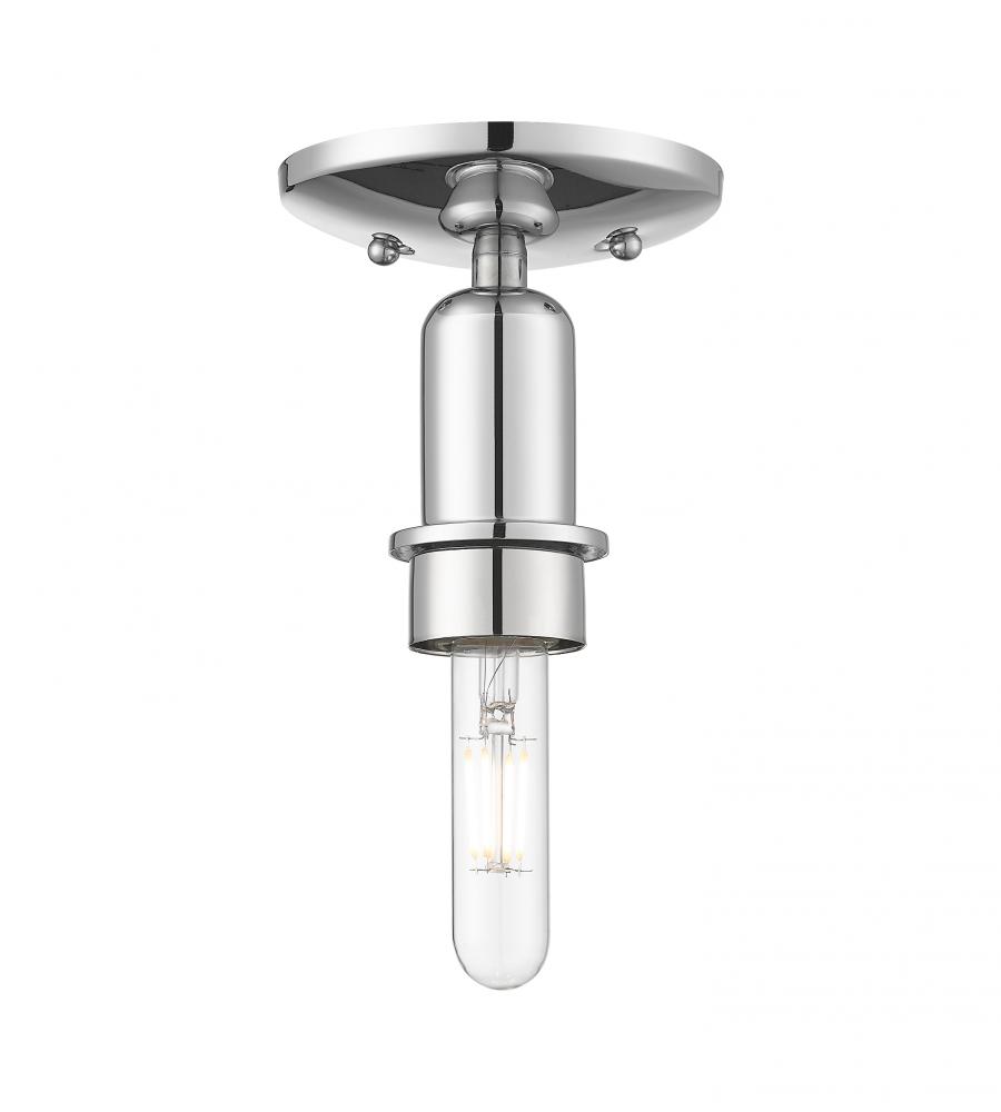 Arcadia - 1 Light - 5 inch - Polished Chrome - Semi-Flush Mount