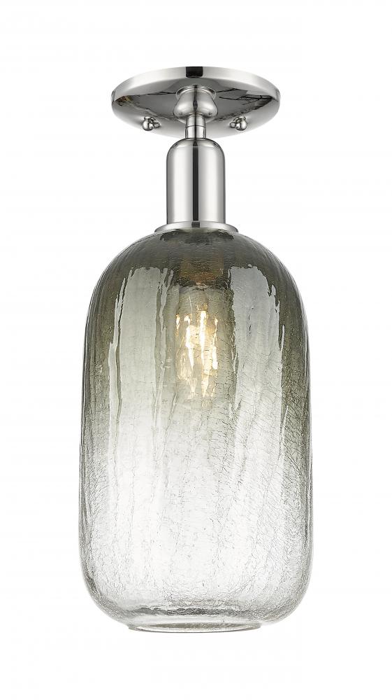 Brookhaven Cloche - 1 Light - 6 inch - Polished Nickel - Semi-Flush Mount