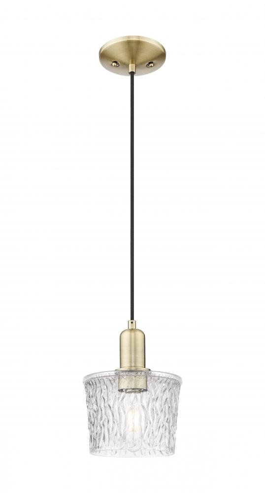 Niagara - 1 Light - 7 inch - Antique Brass - Cord hung - Mini Pendant