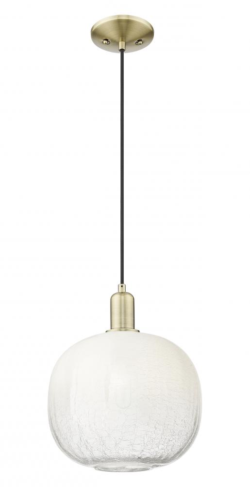 Brookhaven Sphere - 1 Light - 6 inch - Antique Brass - Cord hung - Mini Pendant