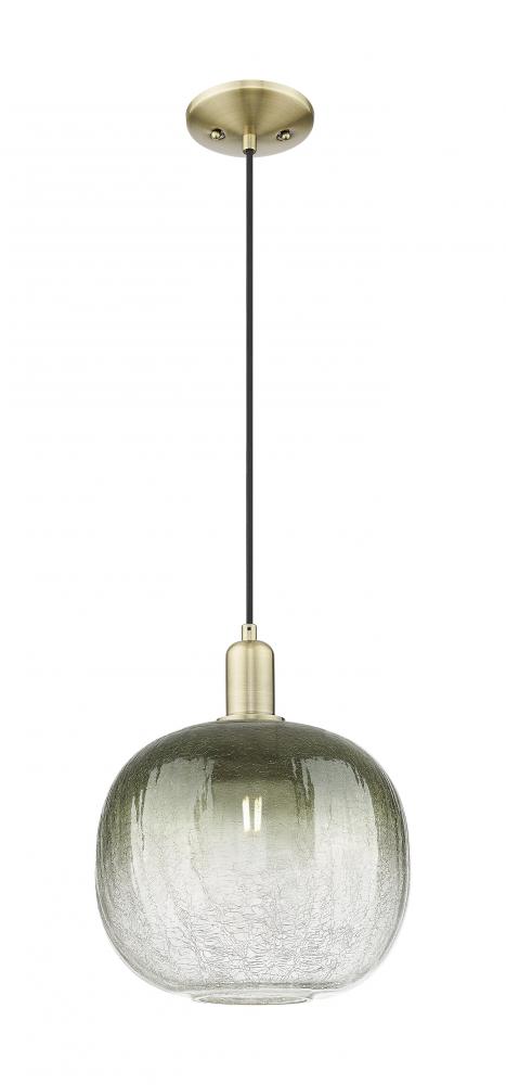 Brookhaven Sphere - 1 Light - 6 inch - Antique Brass - Cord hung - Mini Pendant