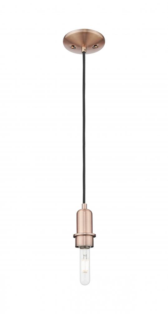 Arcadia - 1 Light - 5 inch - Antique Brass - Mini Pendant