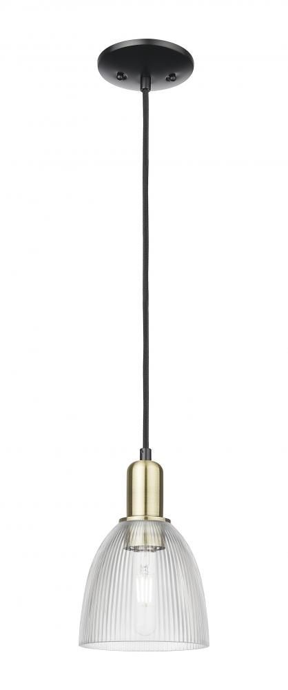Castile - 1 Light - 6 inch - Black Antique Brass - Cord hung - Mini Pendant