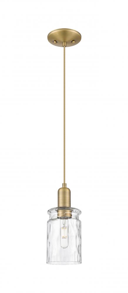 Candor - 1 Light - 5 inch - Antique Copper - Cord hung - Mini Pendant