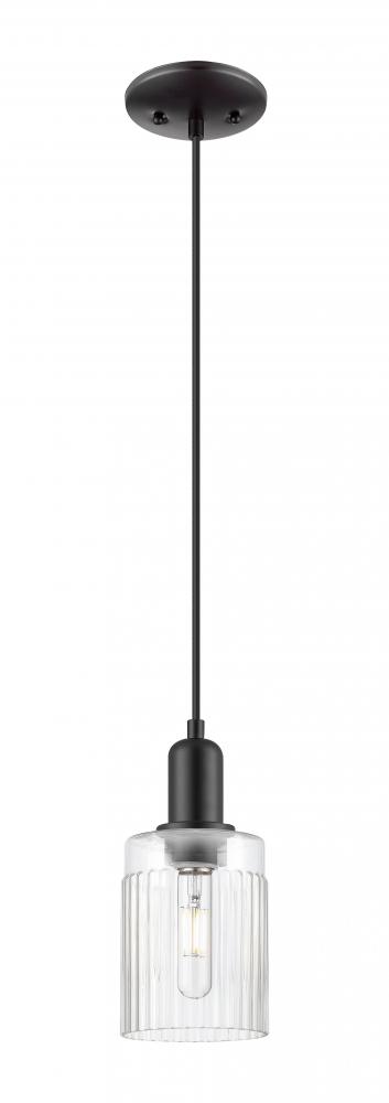Hadley - 1 Light - 5 inch - Matte Black - Cord hung - Mini Pendant