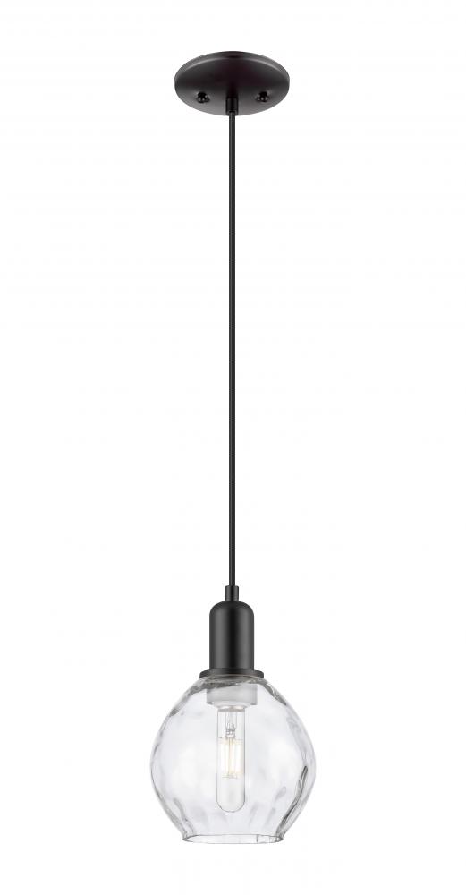 Waverly - 1 Light - 6 inch - Matte Black - Cord hung - Mini Pendant