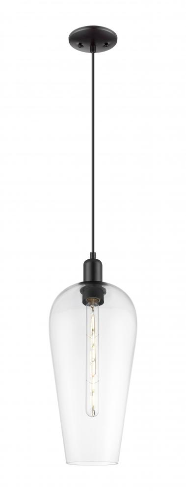 Chelsea - 1 Light - 6 inch - Matte Black - Cord hung - Mini Pendant