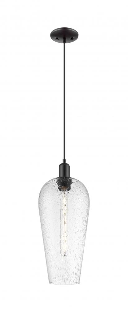 Chelsea - 1 Light - 6 inch - Matte Black - Cord hung - Mini Pendant