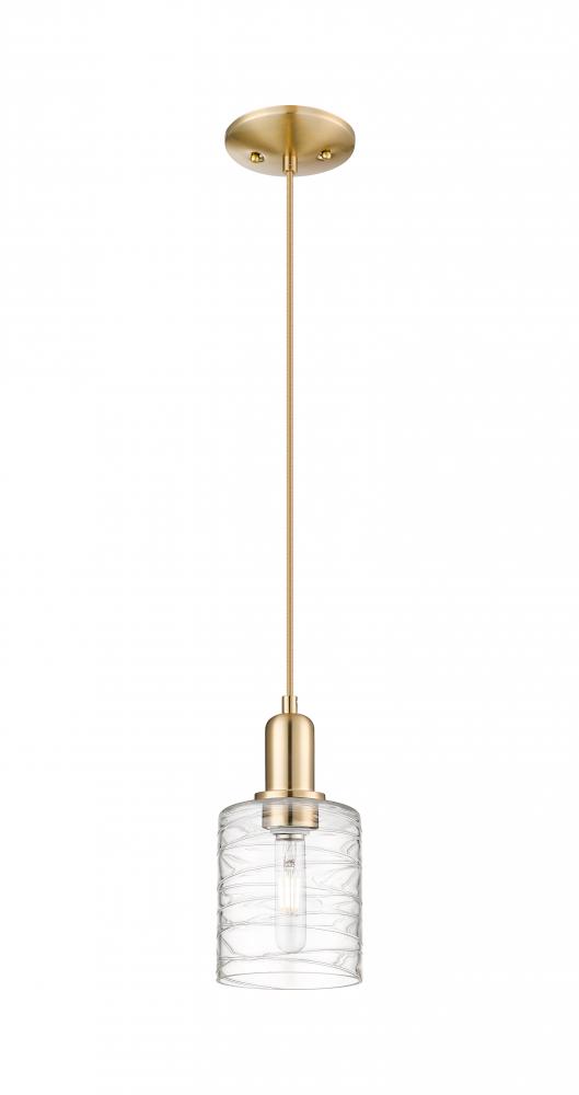 Cobbleskill - 1 Light - 5 inch - Champagne Bronze - Cord hung - Mini Pendant