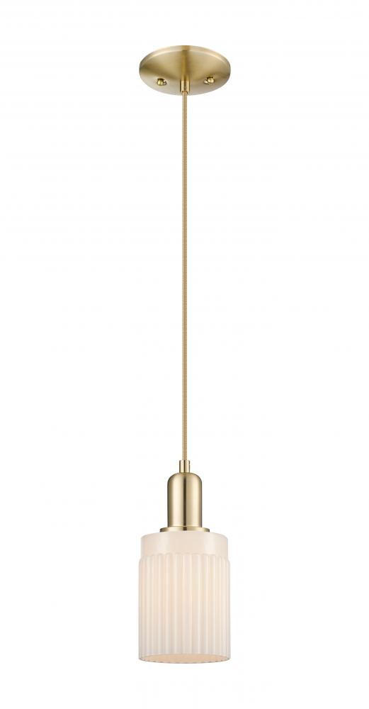 Hadley - 1 Light - 5 inch - Champagne Bronze - Cord hung - Mini Pendant