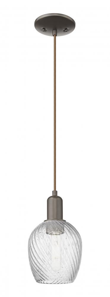 Salina - 1 Light - 6 inch - Oil Rubbed Bronze - Cord hung - Mini Pendant