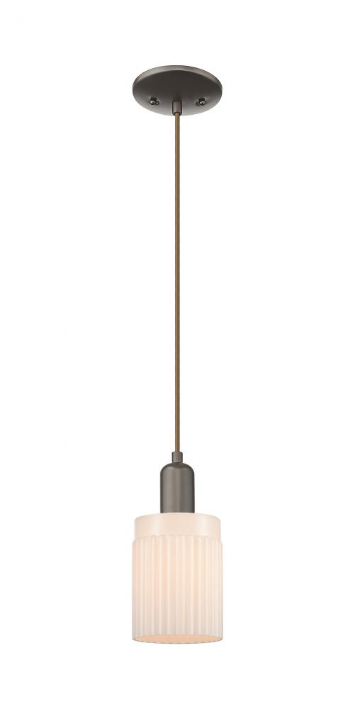 Hadley - 1 Light - 5 inch - Oil Rubbed Bronze - Cord hung - Mini Pendant