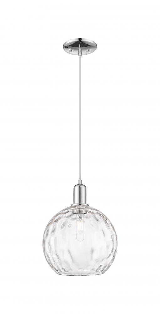 Athens Water Glass - 1 Light - 10 inch - Polished Chrome - Cord hung - Mini Pendant