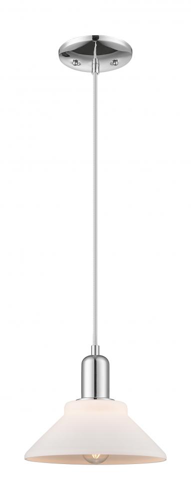 Orwell - 1 Light - 8 inch - Polished Chrome - Cord hung - Mini Pendant