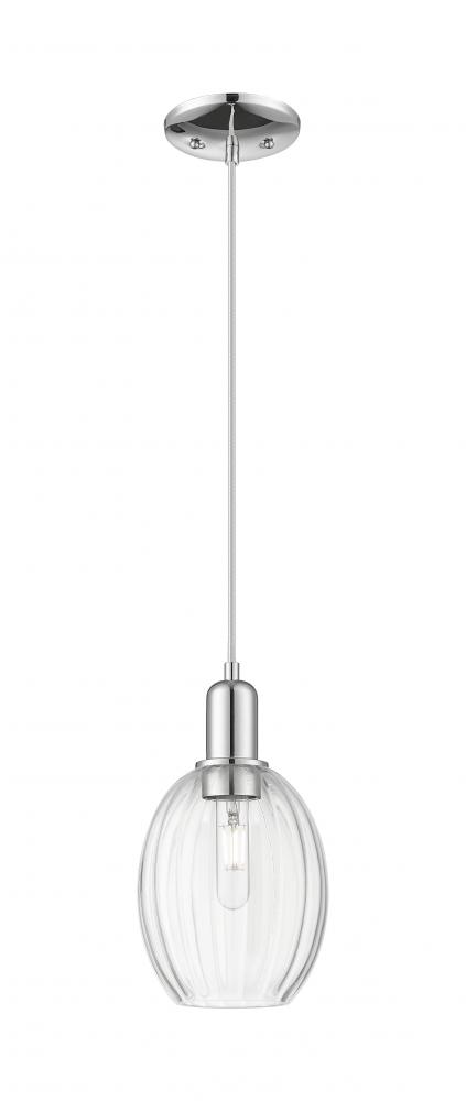 Preston Bulb - 1 Light - 6 inch - Polished Chrome - Cord hung - Mini Pendant