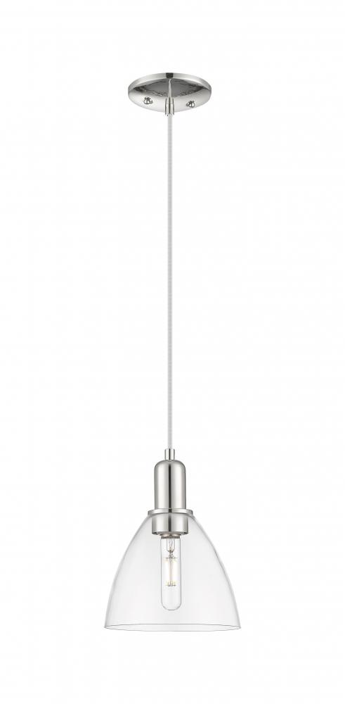Bristol - 1 Light - 8 inch - Polished Nickel - Cord hung - Mini Pendant