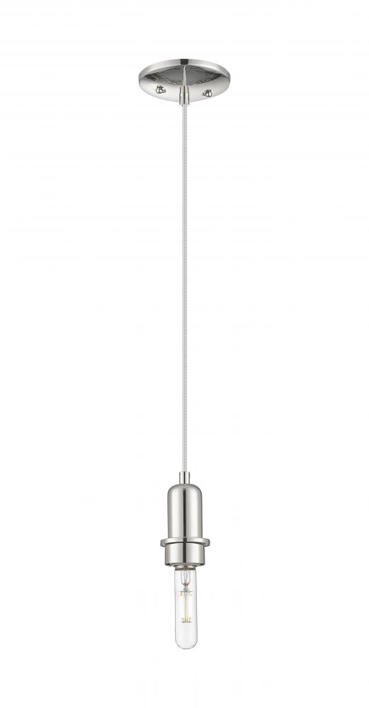 Arcadia - 1 Light - 5 inch - Brushed Polished Nickel - Mini Pendant