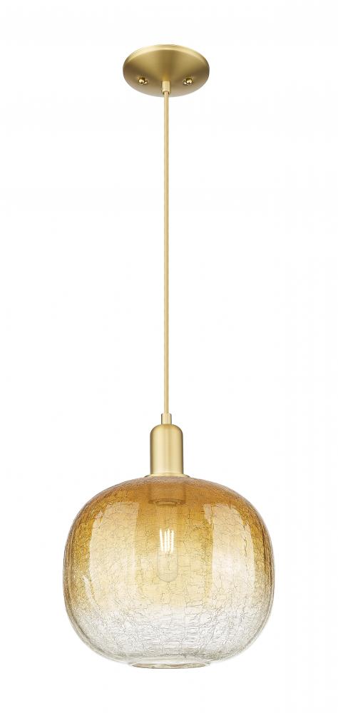 Brookhaven Sphere - 1 Light - 6 inch - Satin Gold - Cord hung - Mini Pendant