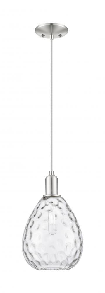 Waverly - 1 Light - 8 inch - Brushed Satin Nickel - Cord hung - Mini Pendant