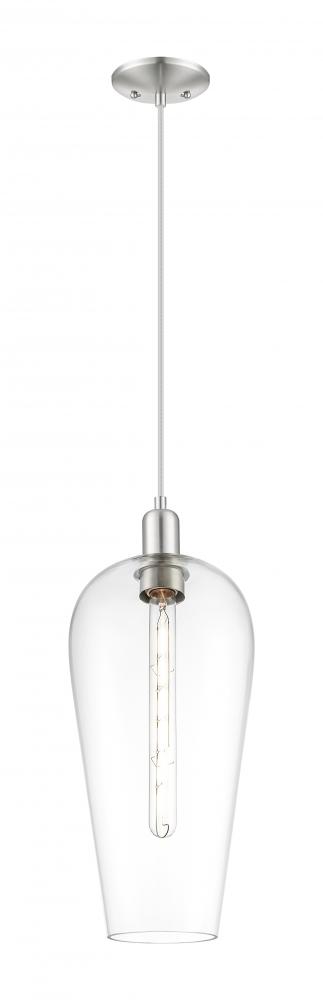 Chelsea - 1 Light - 6 inch - Brushed Satin Nickel - Cord hung - Mini Pendant