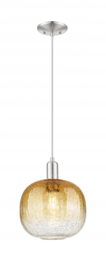 Brookhaven Sphere - 1 Light - 6 inch - Brushed Satin Nickel - Cord hung - Mini Pendant