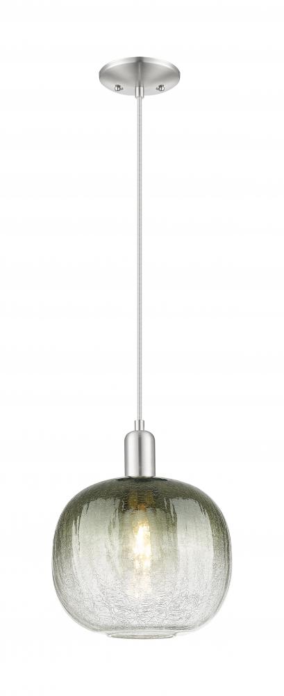 Brookhaven Sphere - 1 Light - 6 inch - Brushed Satin Nickel - Cord hung - Mini Pendant