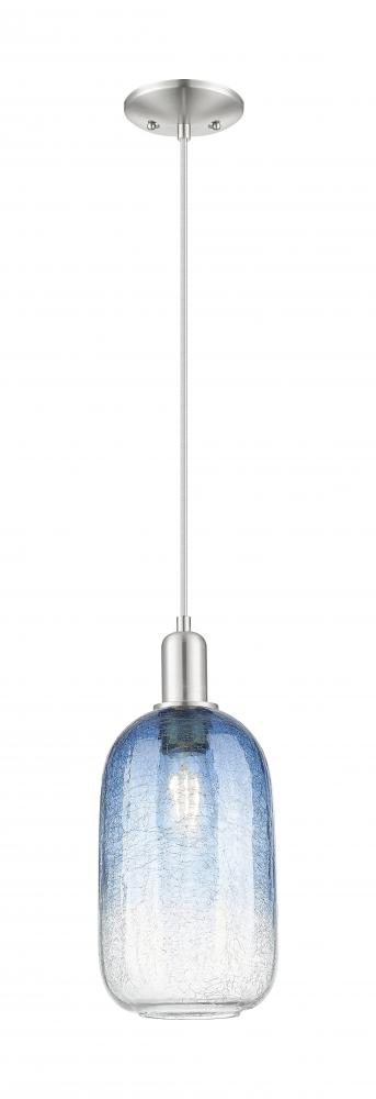 Brookhaven Cloche - 1 Light - 6 inch - Brushed Satin Nickel - Cord hung - Mini Pendant