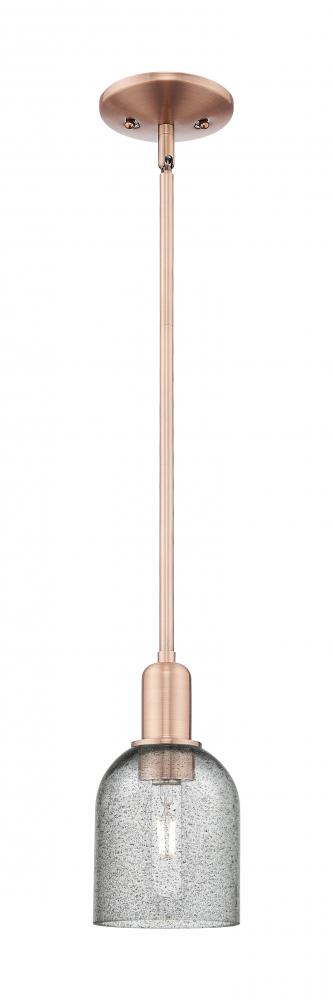 Caledonia - 1 Light - 5 inch - Antique Copper - Stem hung - Mini Pendant