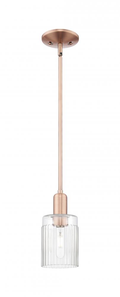 Hadley - 1 Light - 5 inch - Antique Copper - Stem hung - Mini Pendant