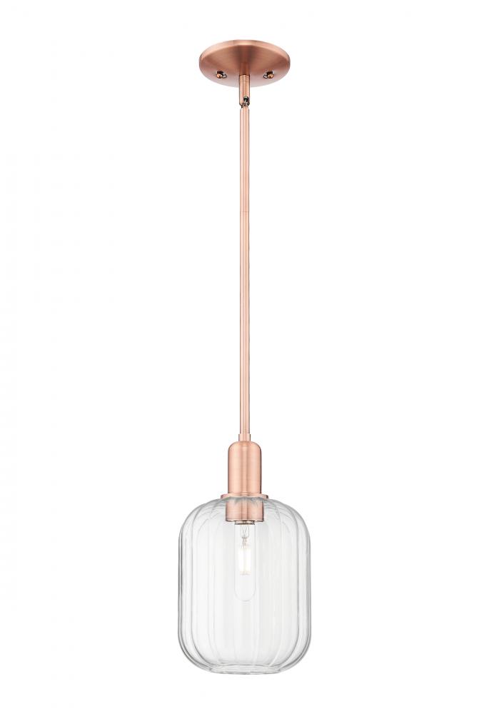 Preston Cylinder - 1 Light - 6 inch - Antique Copper - Mini Pendant