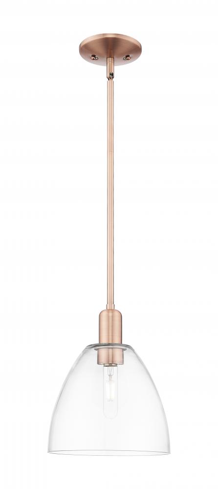 Bristol - 1 Light - 9 inch - Antique Copper - Stem hung - Mini Pendant
