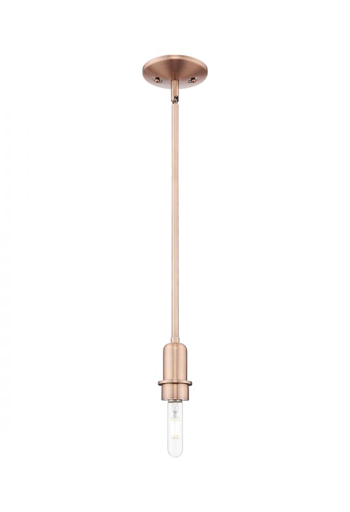 Arcadia - 1 Light - 5 inch - Antique Brass - Mini Pendant