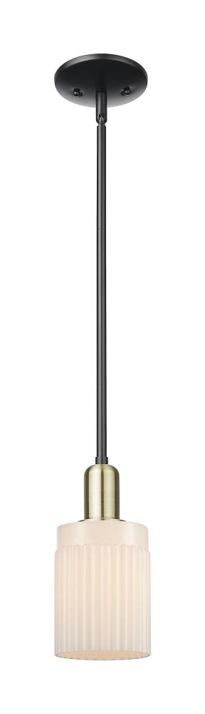 Hadley - 1 Light - 5 inch - Black Antique Brass - Stem hung - Mini Pendant