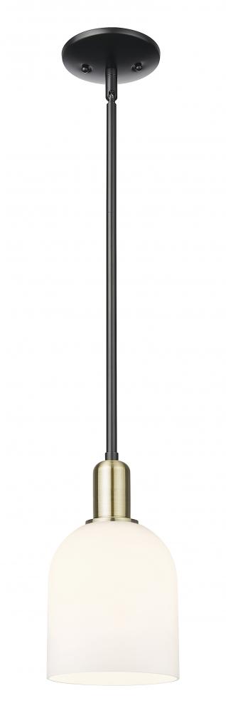 Bella - 1 Light - 6 inch - Black Antique Brass - Stem hung - Mini Pendant