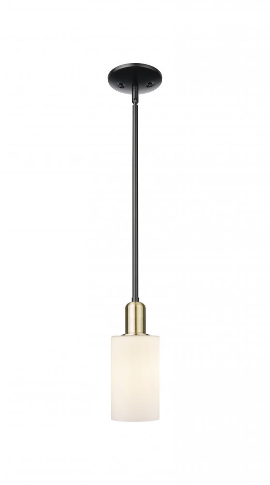 Clymer - 1 Light - 4 inch - Black Antique Brass - Stem hung - Mini Pendant
