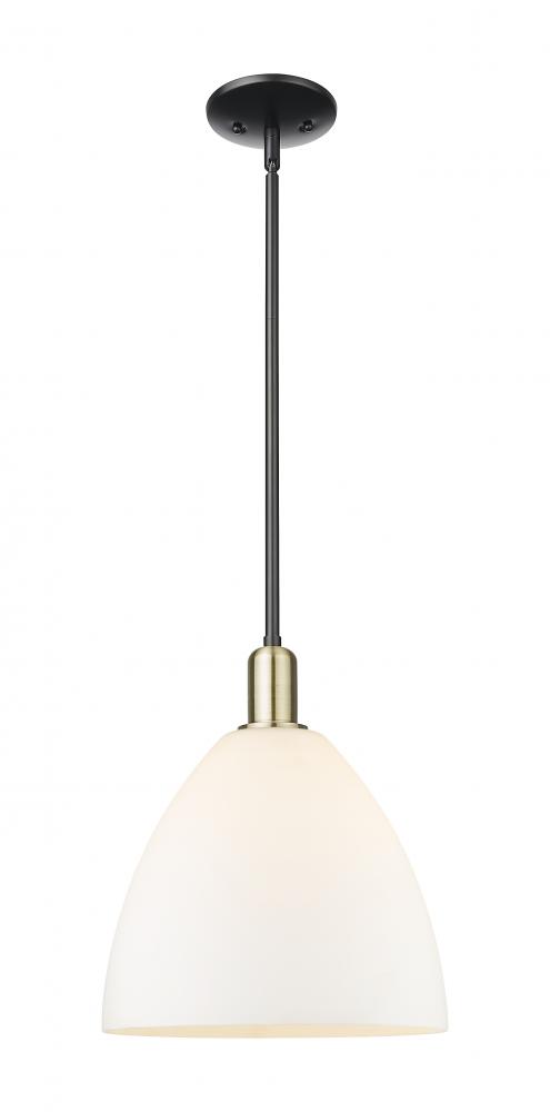 Bristol - 1 Light - 12 inch - Black Antique Brass - Stem hung - Mini Pendant