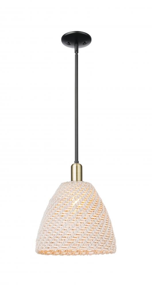 Bristol Natural - 1 Light - 6 inch - Black Antique Brass - Mini Pendant