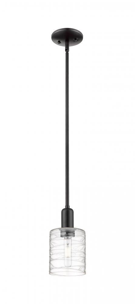 Cobbleskill - 1 Light - 5 inch - Matte Black - Stem hung - Mini Pendant