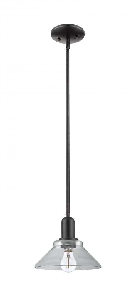 Orwell - 1 Light - 8 inch - Matte Black - Stem hung - Mini Pendant