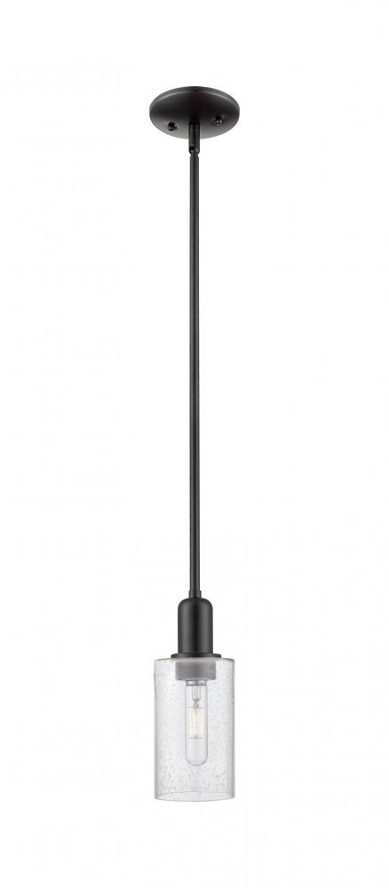 Clymer - 1 Light - 4 inch - Matte Black - Stem hung - Mini Pendant