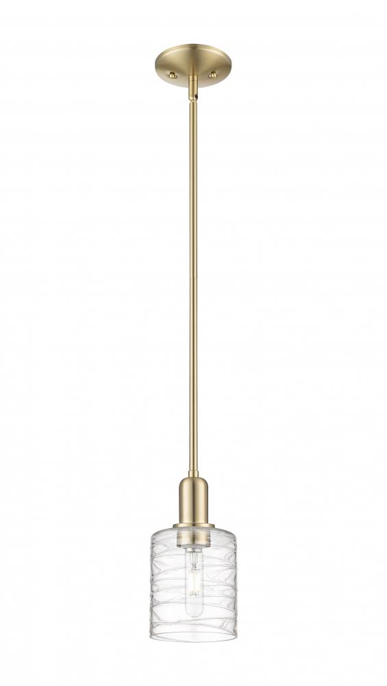 Cobbleskill - 1 Light - 5 inch - Champagne Bronze - Stem hung - Mini Pendant