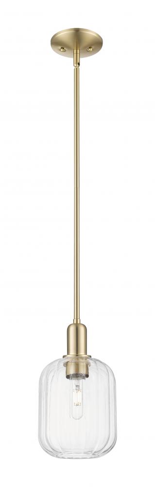 Preston Cylinder - 1 Light - 6 inch - Champagne Bronze - Mini Pendant