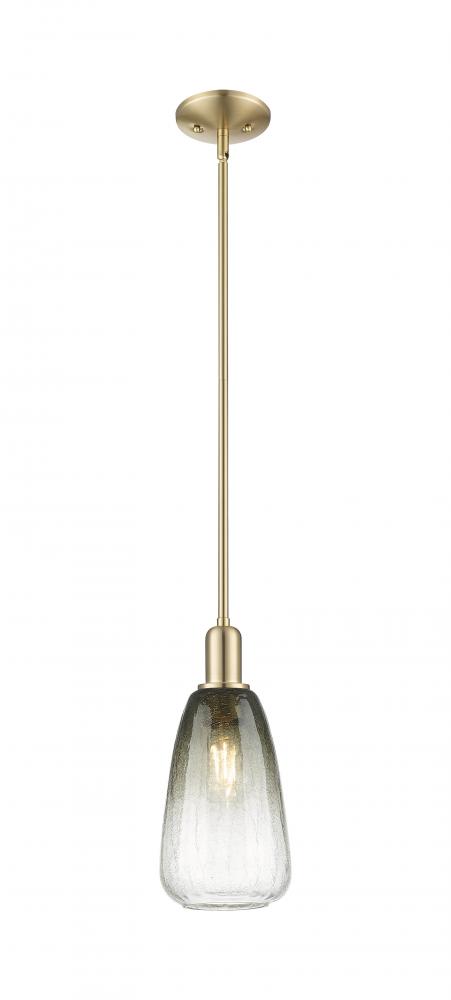 Brookhaven Almond - 1 Light - 6 inch - Champagne Bronze - Mini Pendant