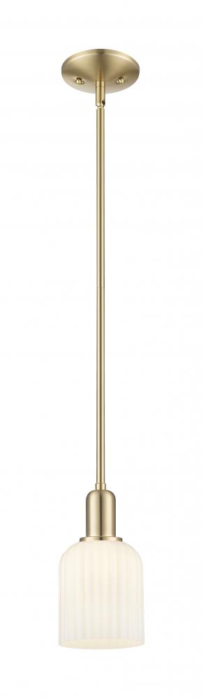 Bridal Veil - 1 Light - 6 inch - Champagne Bronze - Mini Pendant