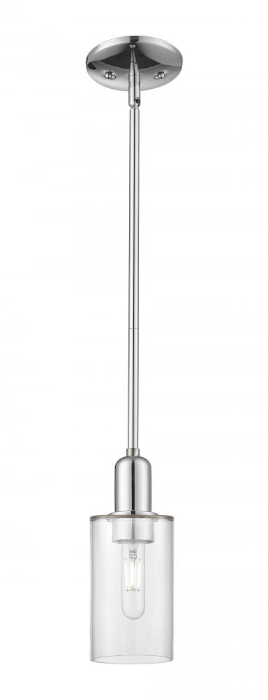 Clymer - 1 Light - 4 inch - Polished Chrome - Stem hung - Mini Pendant