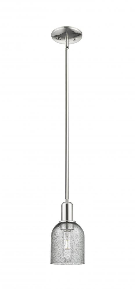 Caledonia - 1 Light - 5 inch - Polished Nickel - Stem hung - Mini Pendant