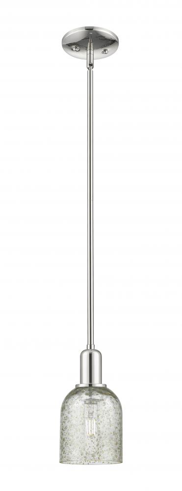 Caledonia - 1 Light - 5 inch - Polished Nickel - Stem hung - Mini Pendant