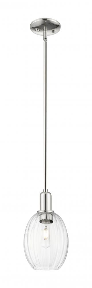 Preston Bulb - 1 Light - 6 inch - Polished Nickel - Mini Pendant
