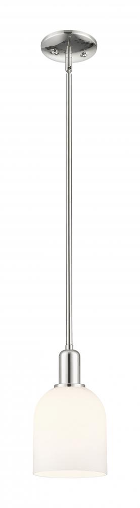Bella - 1 Light - 6 inch - Polished Nickel - Stem hung - Mini Pendant